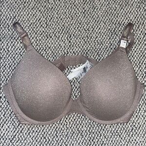 PINK Victoria's Secret Shimmering Taupe Bra
